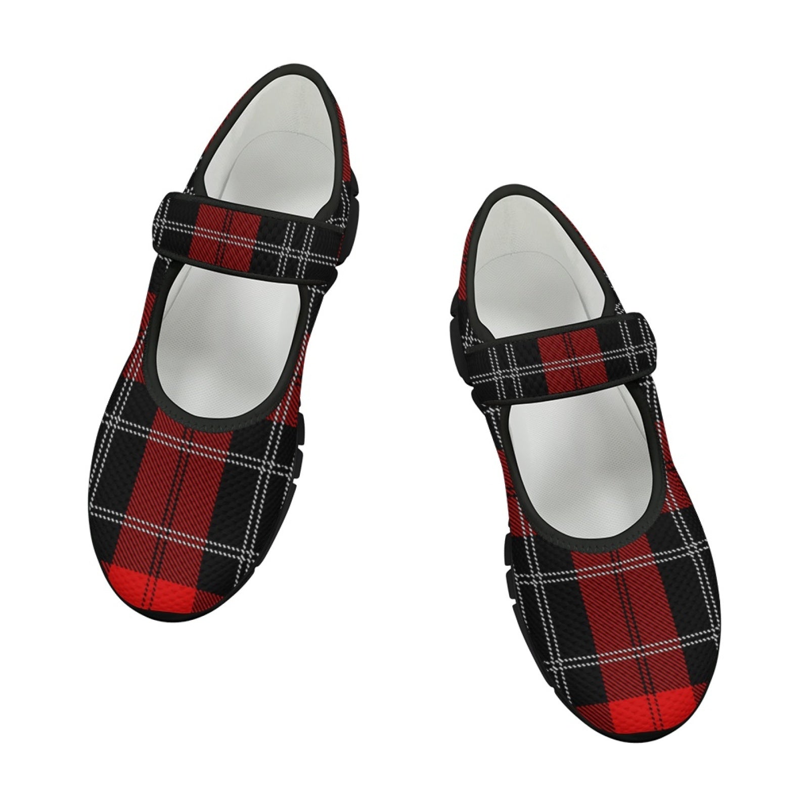 Tartan Red - Mary Jane Shoes