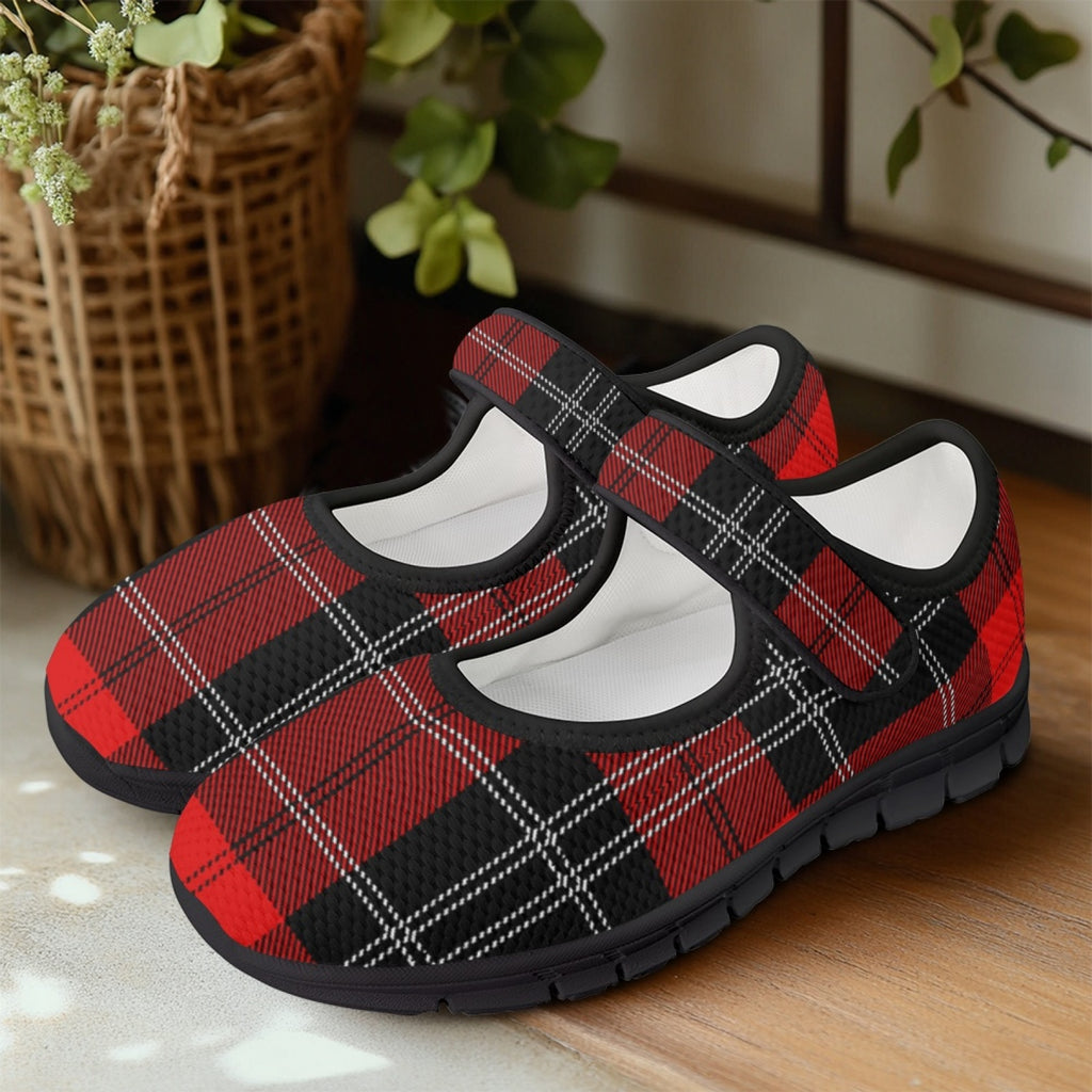 Tartan Red - Mary Jane Shoes