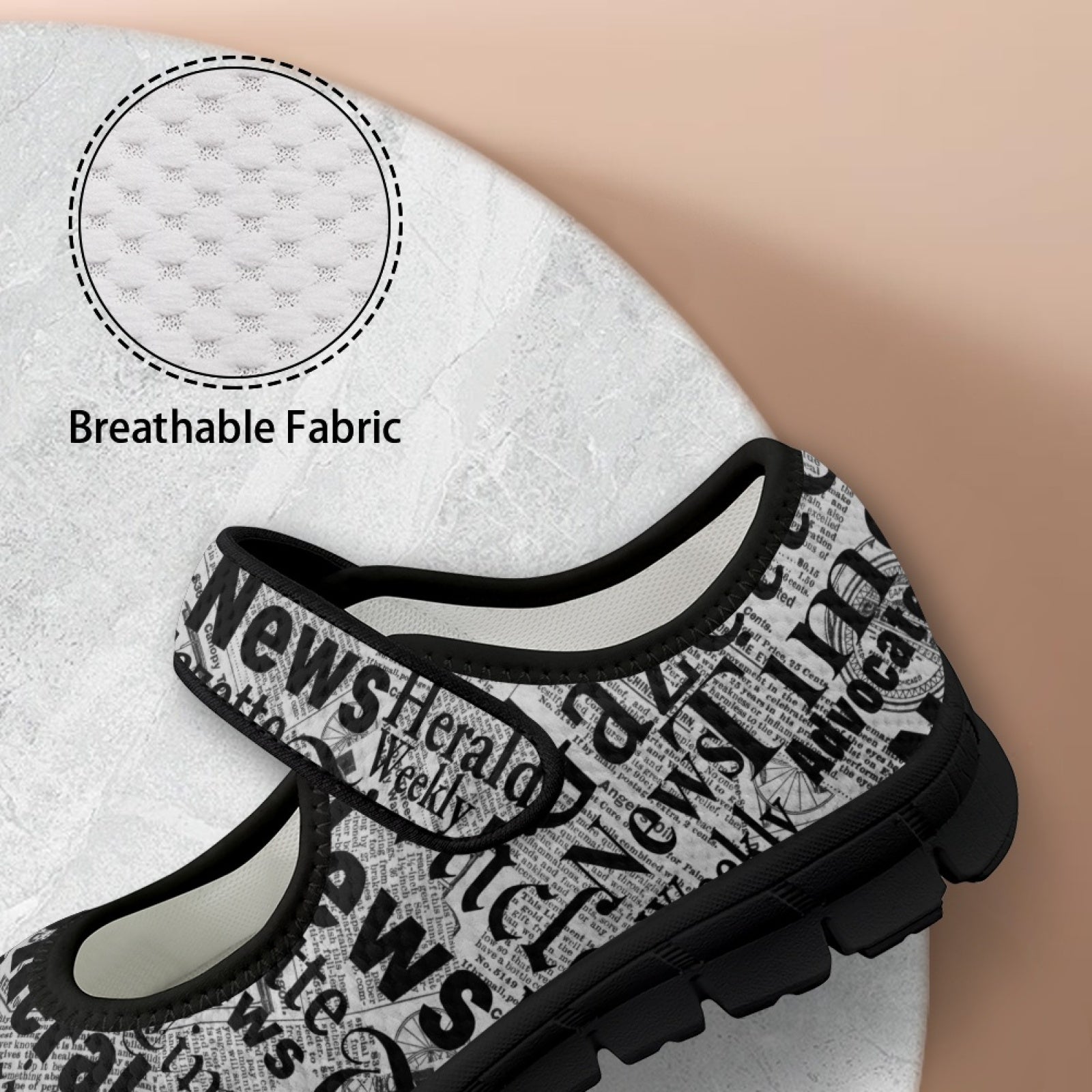 Newsprint - Mary Jane Shoes