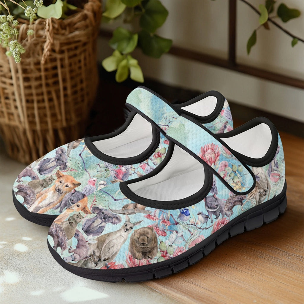 Aussie Animals - Mary Jane Shoes