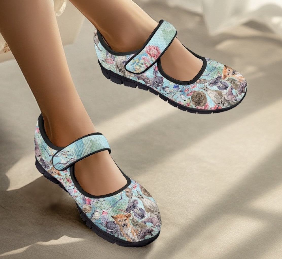 Aussie Animals - Mary Jane Shoes