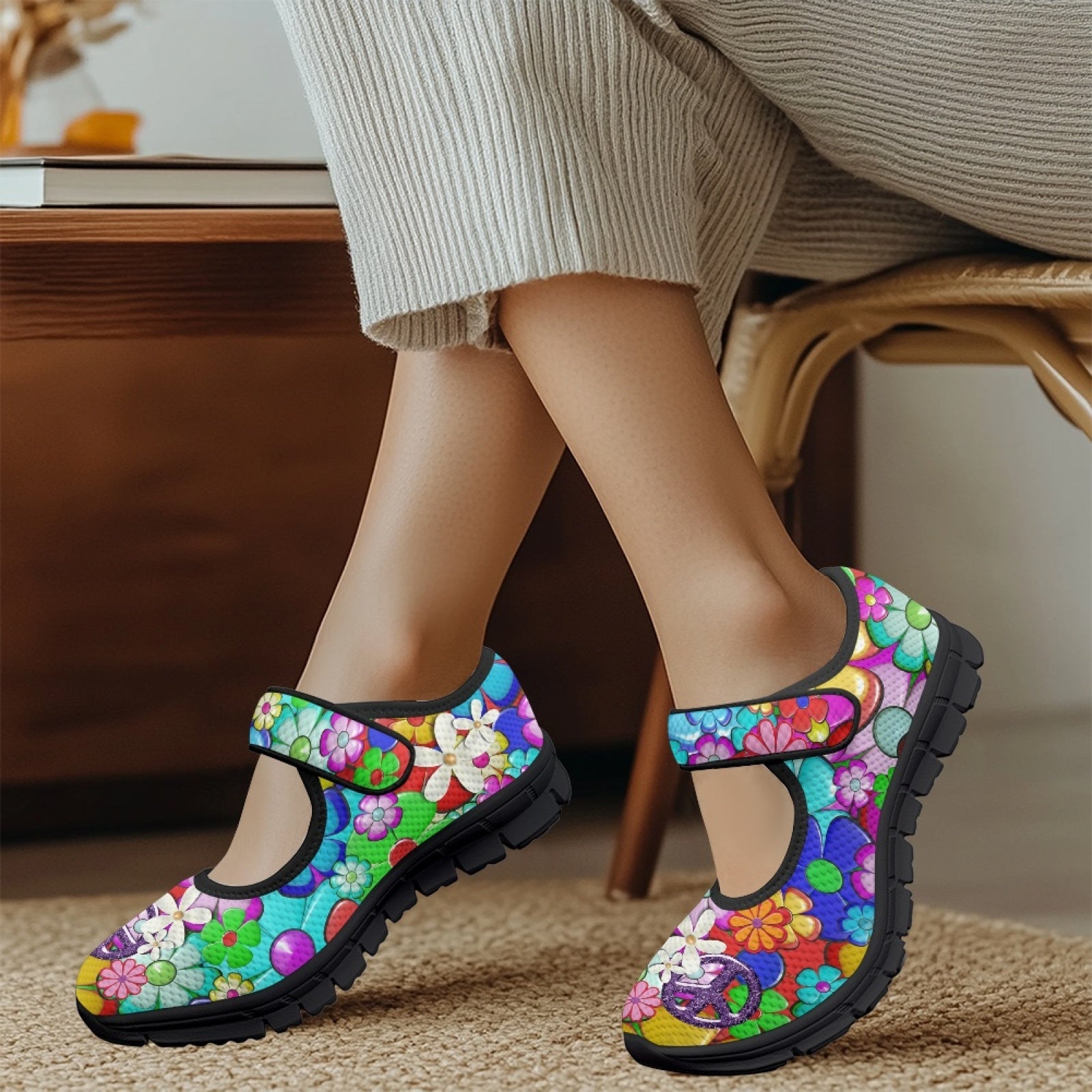 Flower Power - Mary Jane Shoes
