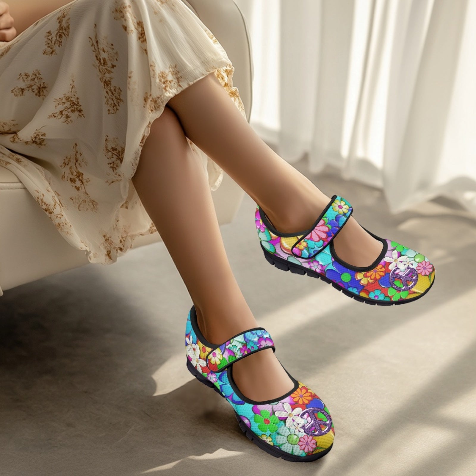 Flower Power - Mary Jane Shoes