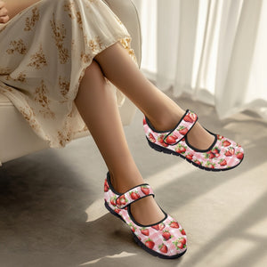 Strawberries - Mary Jane Shoes