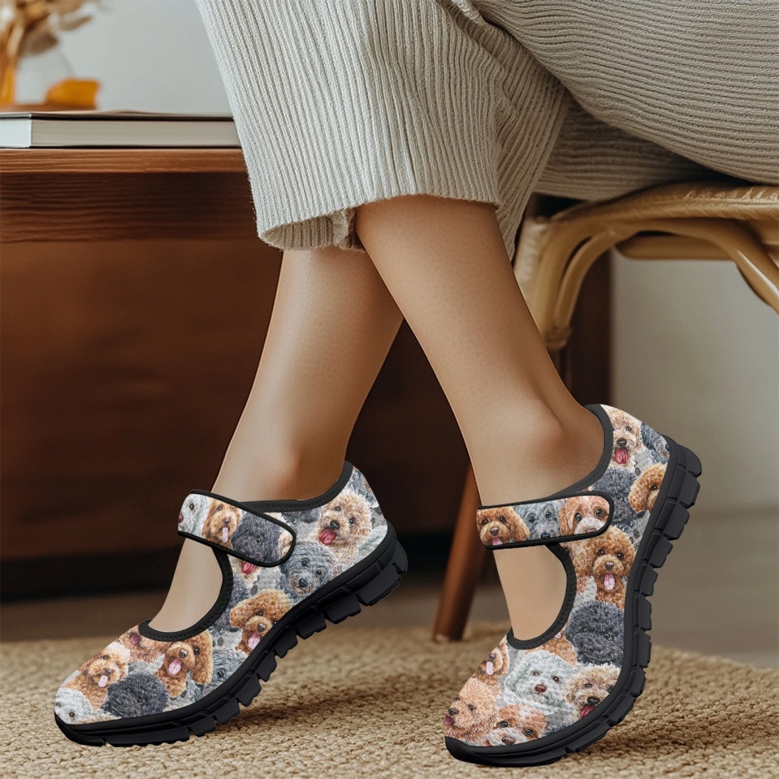 Poodle - Mary Jane Shoes