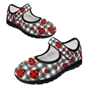 Ladybird Gingham - Mary Jane Shoes
