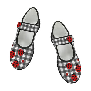 Ladybird Gingham - Mary Jane Shoes