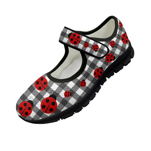Ladybird Gingham - Mary Jane Shoes