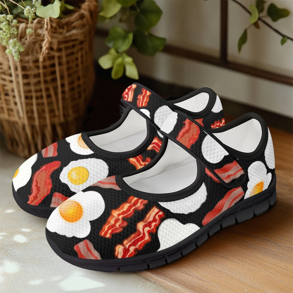 Bacon and Eggs - Mary Jane Shoes