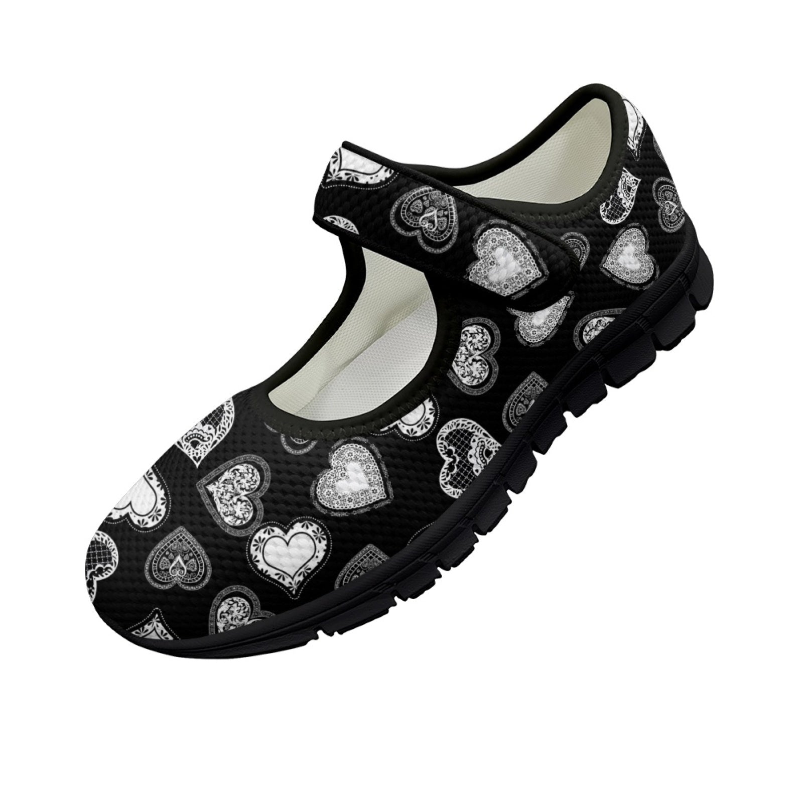 Lace Hearts - Mary Jane Shoes