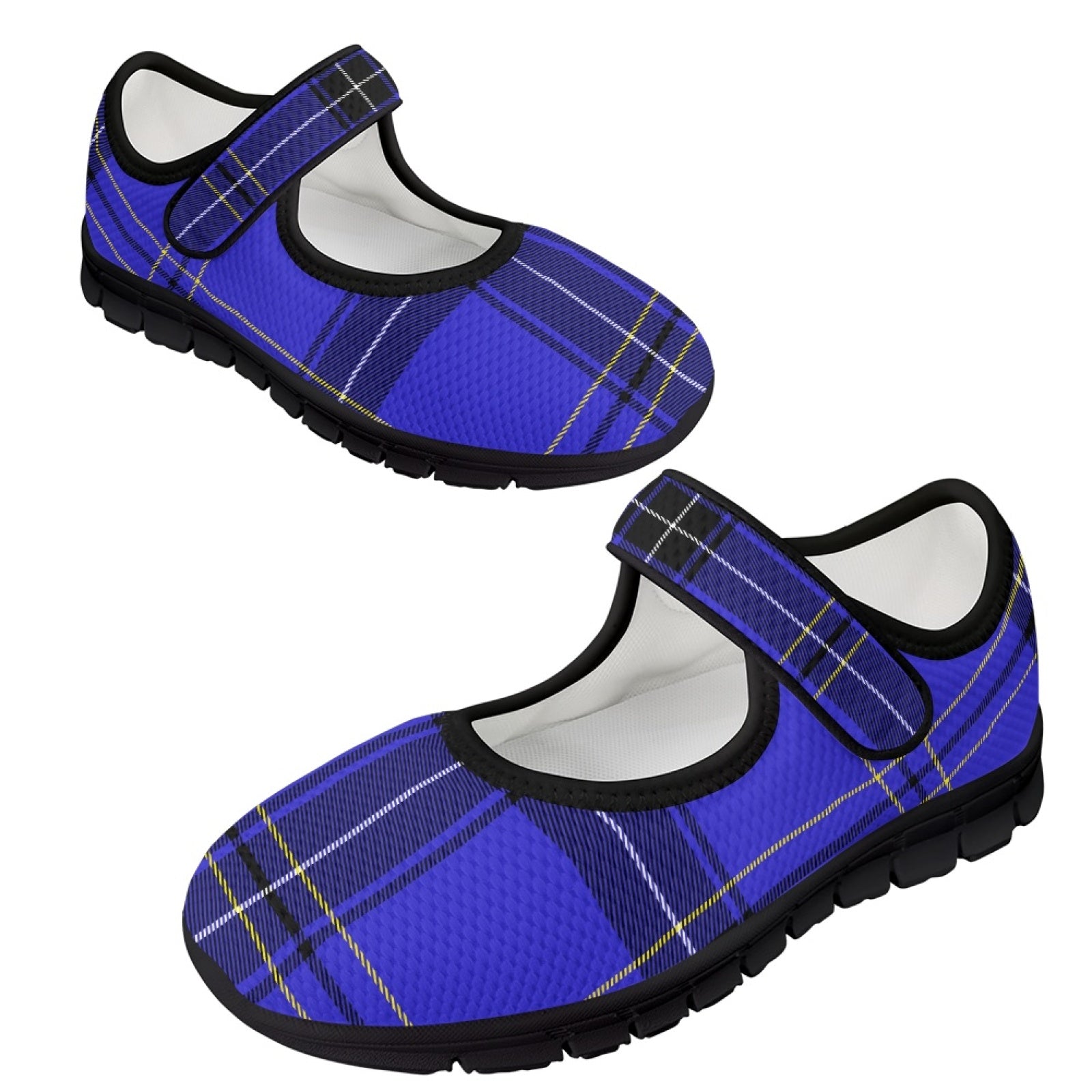 Tartan Blue - Mary Jane Shoes