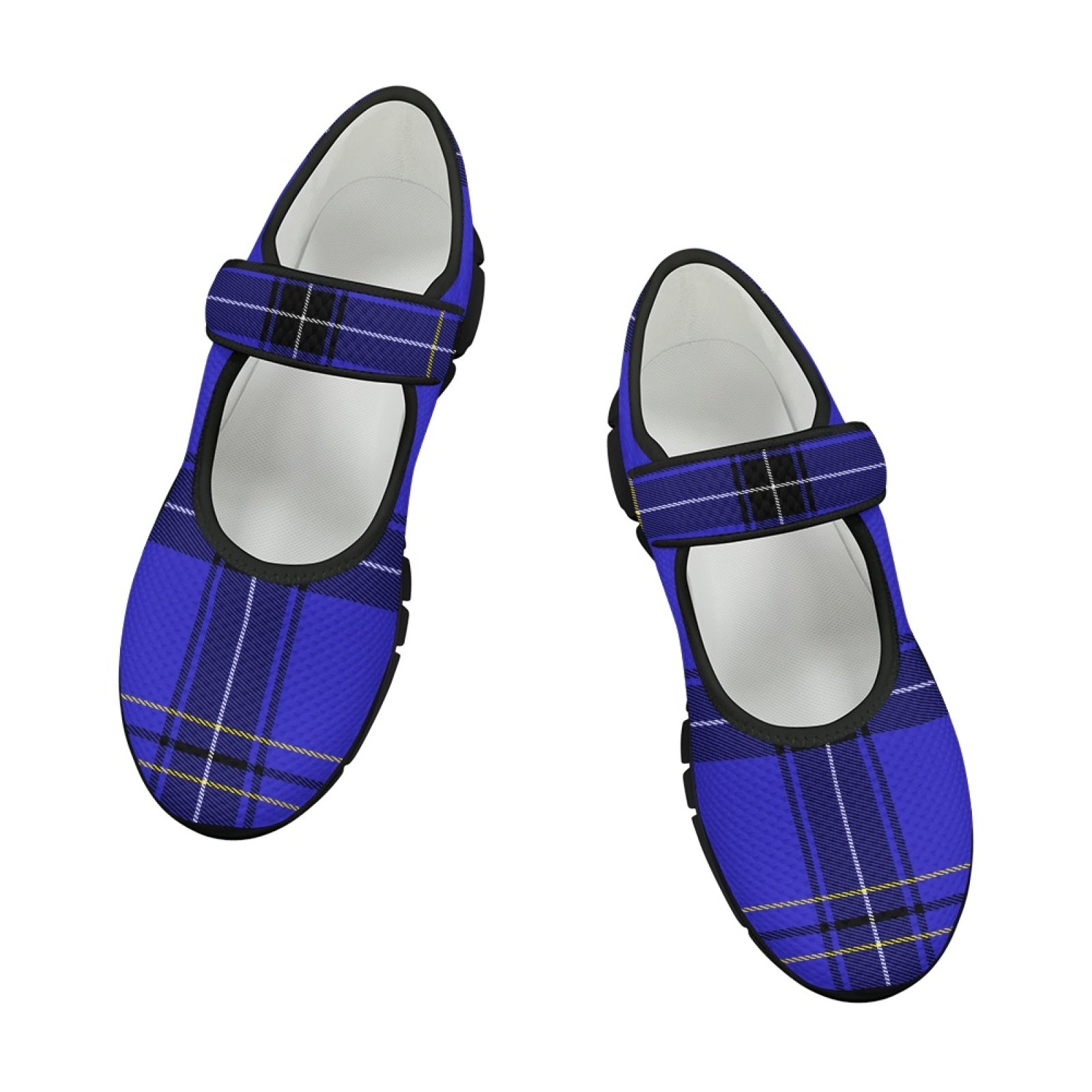 Tartan Blue - Mary Jane Shoes