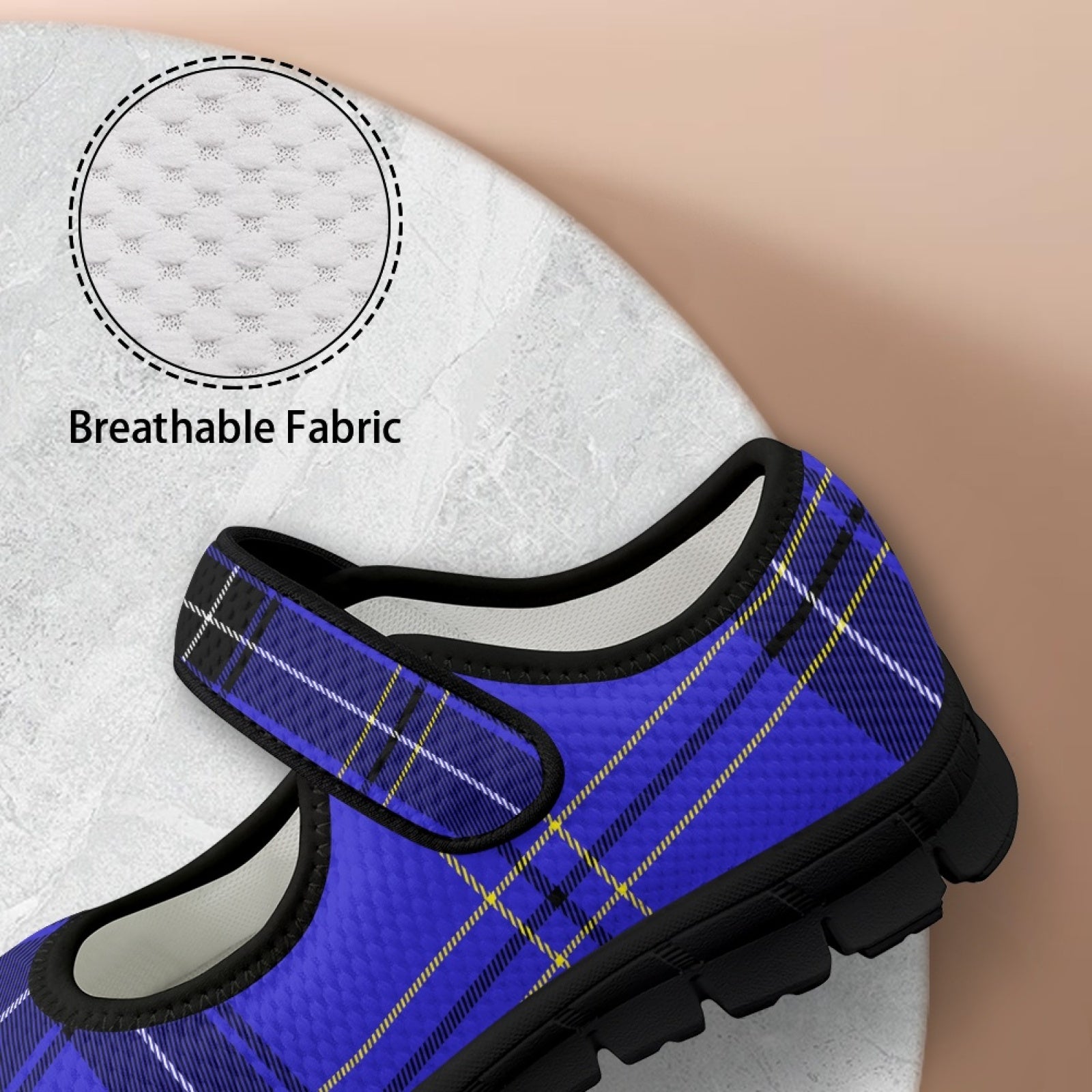Tartan Blue - Mary Jane Shoes