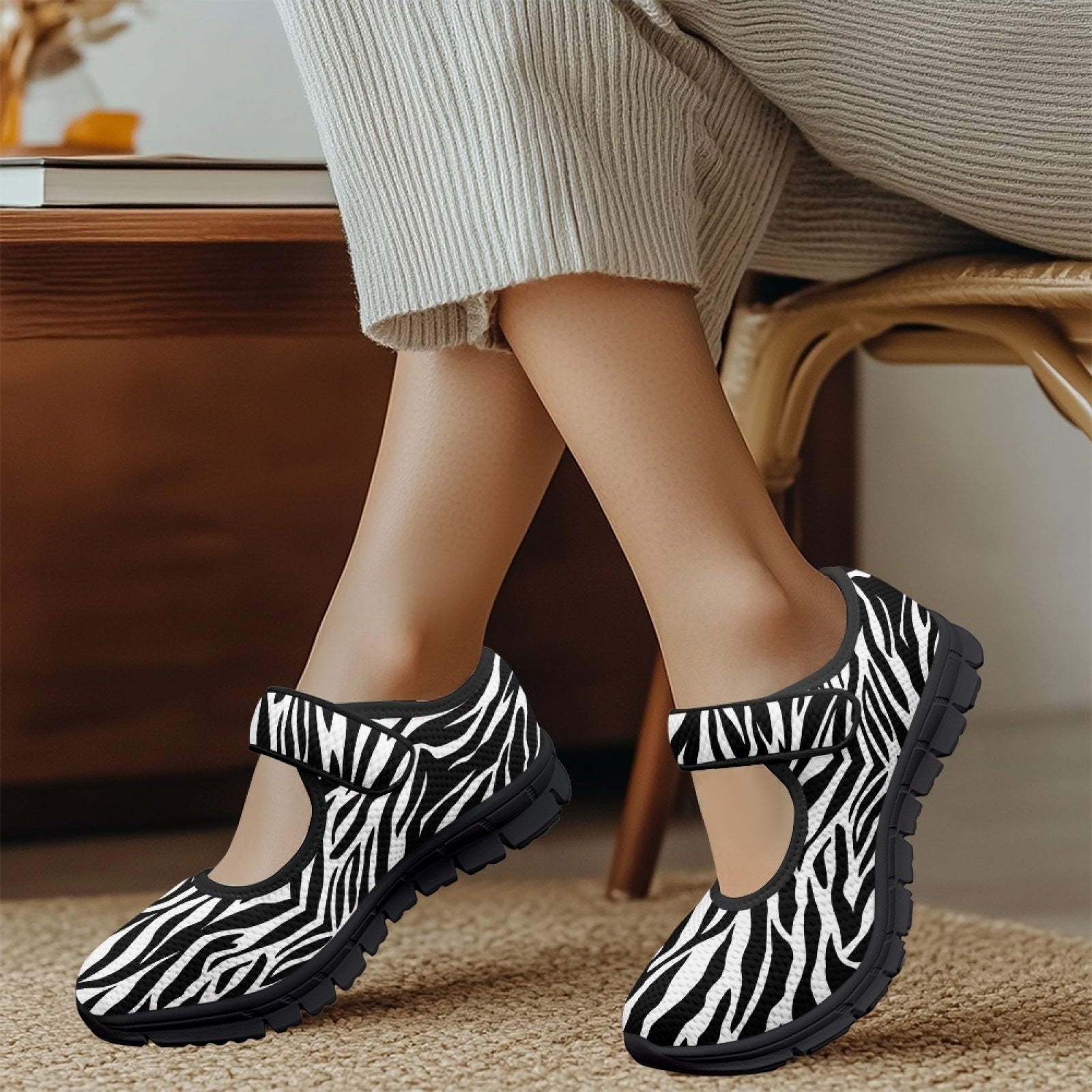 Zebra - Mary Jane Shoes