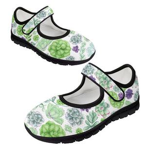 Succulents - Mary Jane Shoes