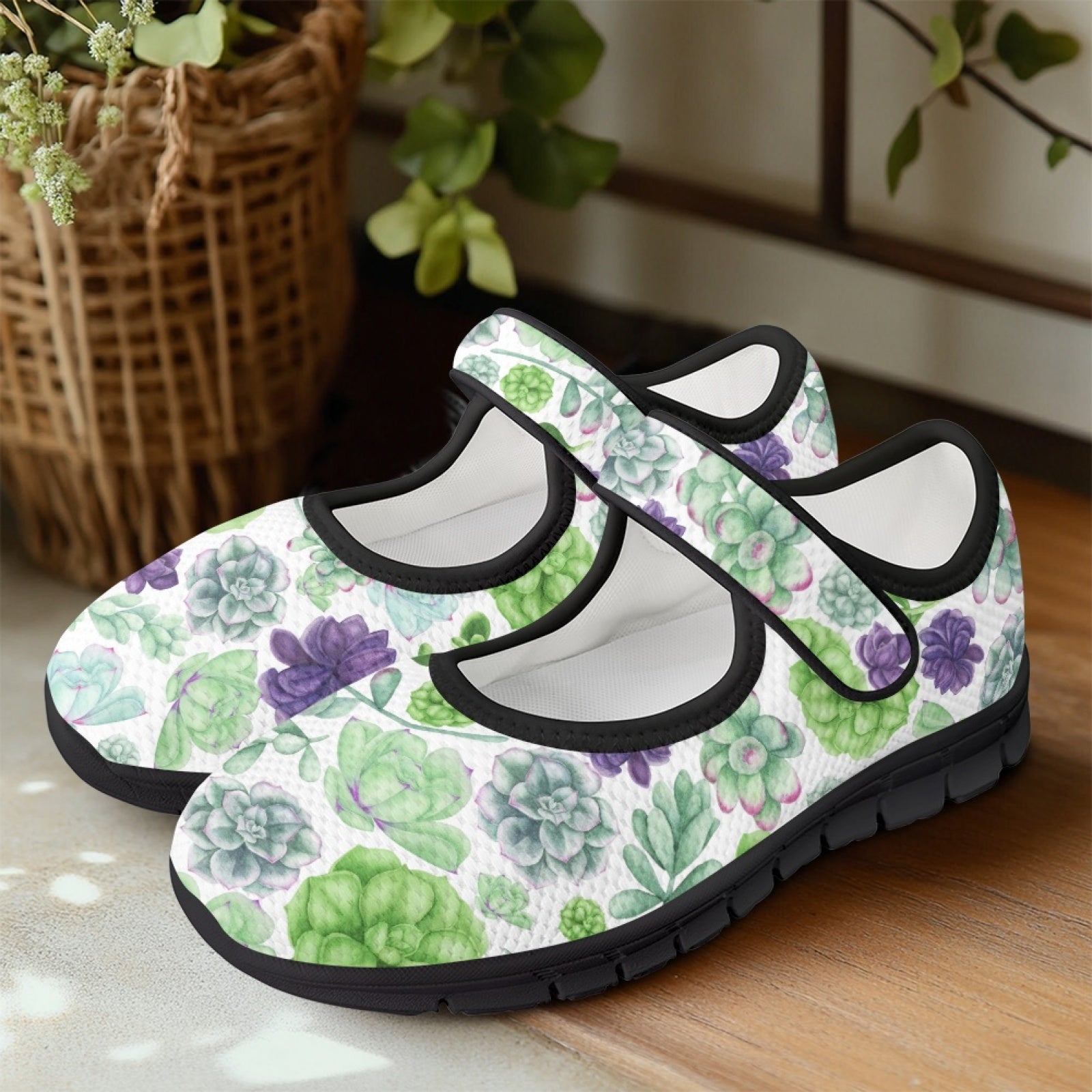 Succulents - Mary Jane Shoes