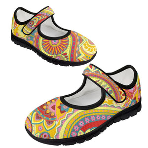 Yellow Paisley - Mary Jane Shoes