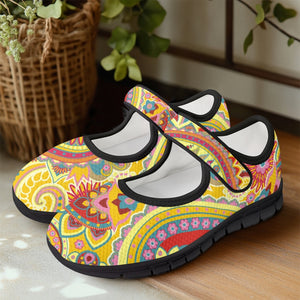 Yellow Paisley - Mary Jane Shoes