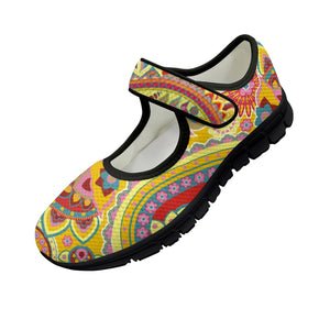 Yellow Paisley - Mary Jane Shoes