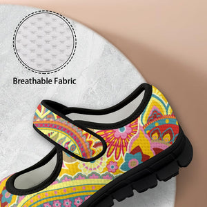 Yellow Paisley - Mary Jane Shoes