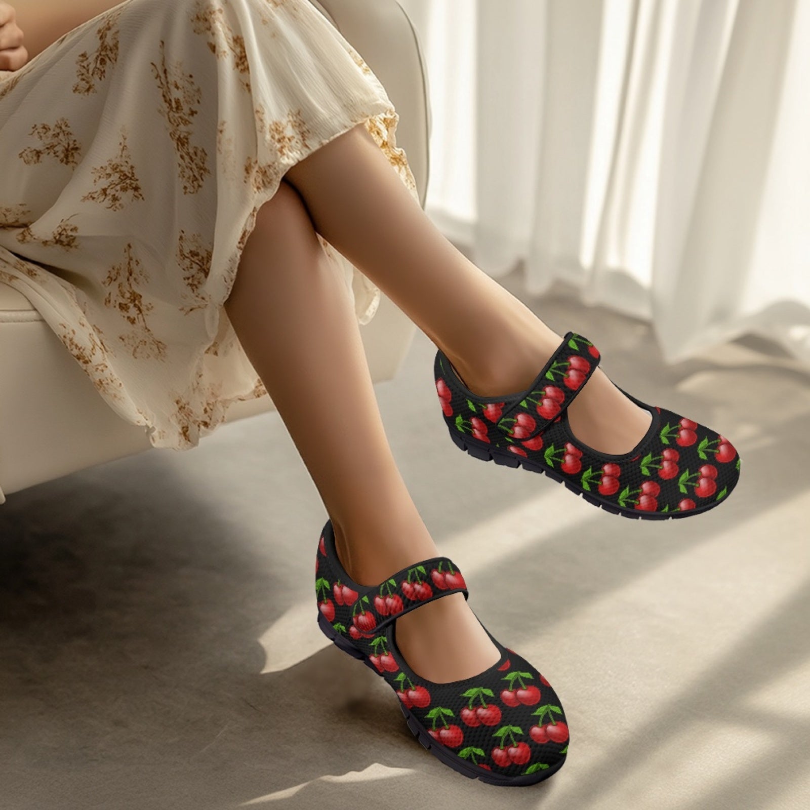 Cherry All Over - Mary Jane Shoes