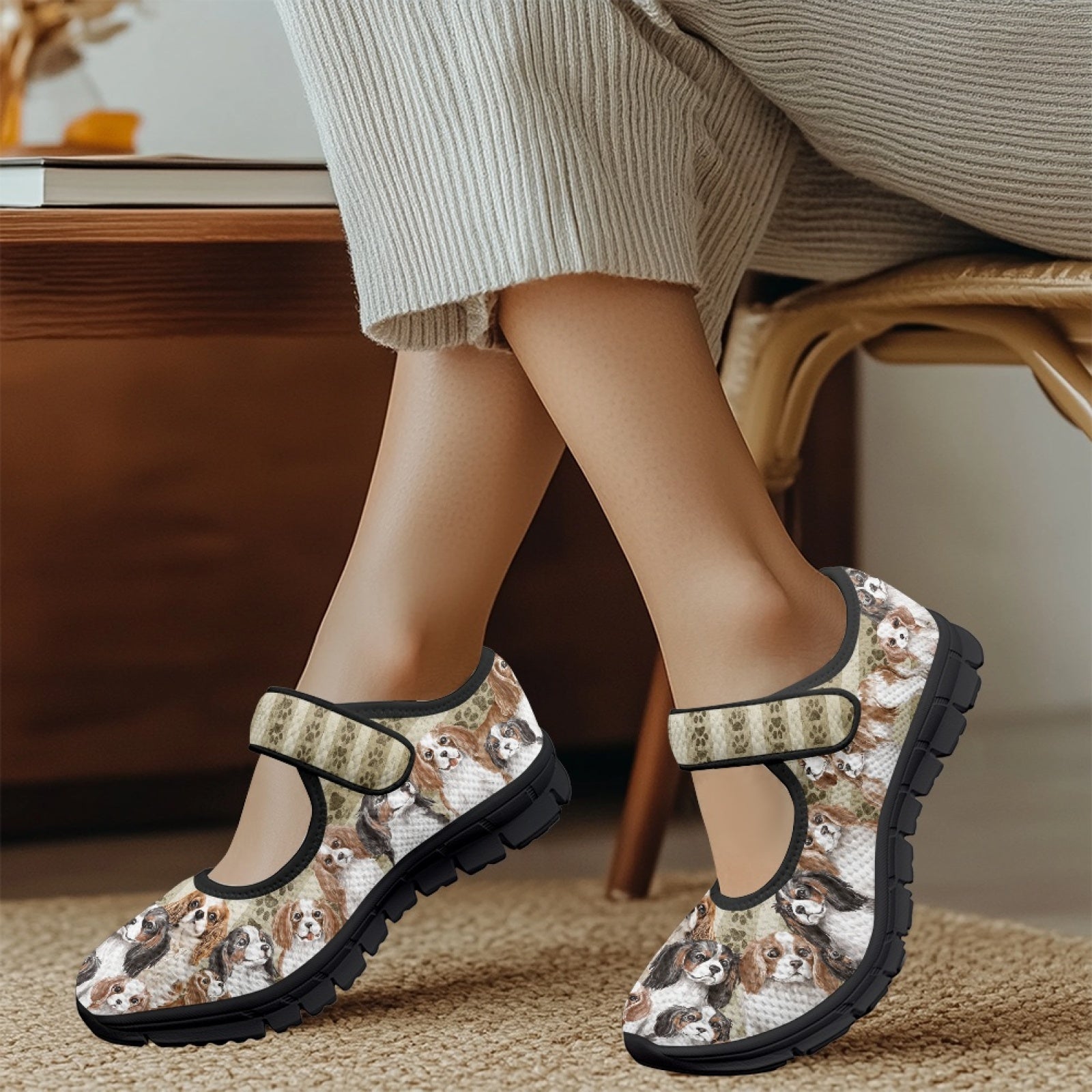 King Charles Cavalier - Mary Jane Shoes