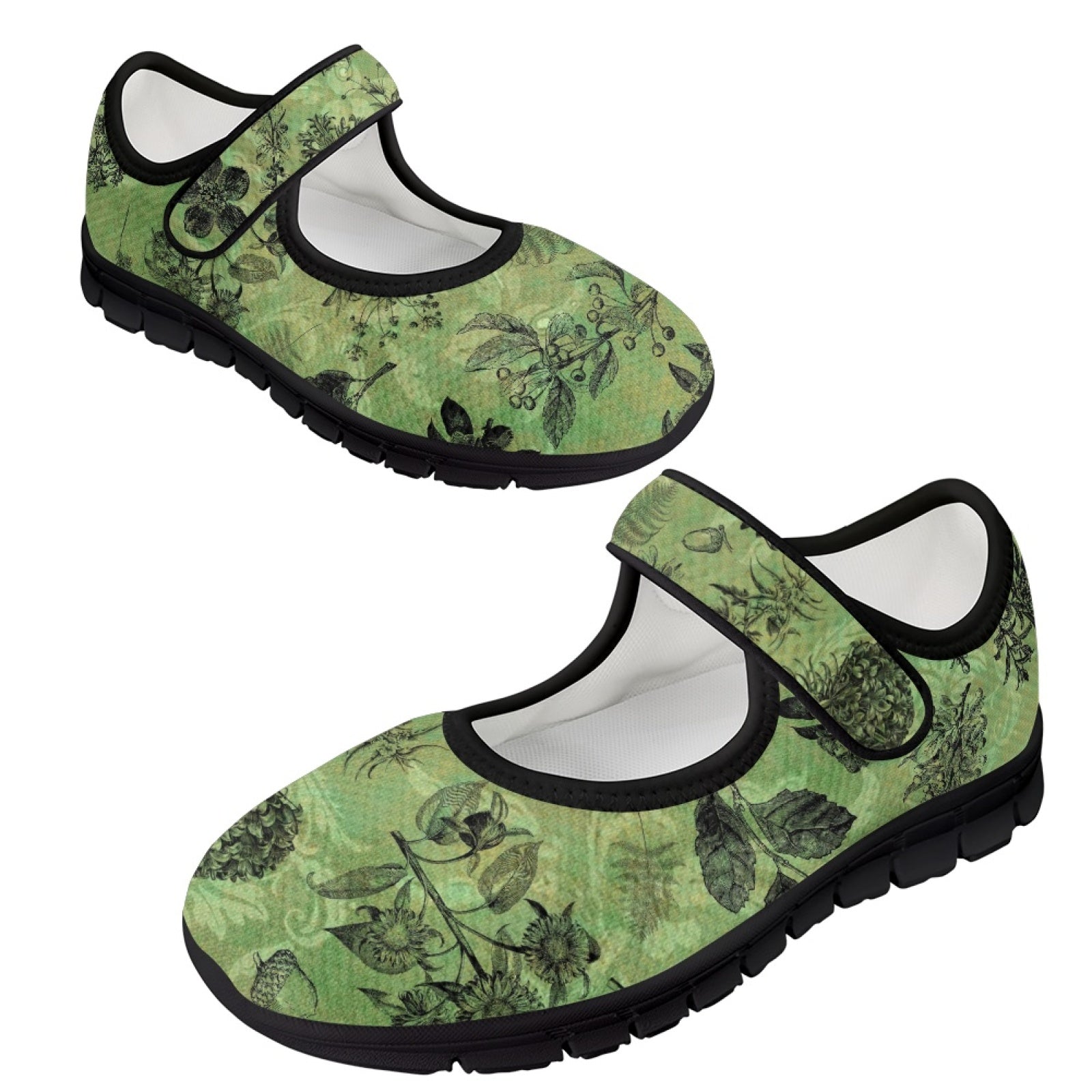 Vintage Botanical - Mary Jane Shoes