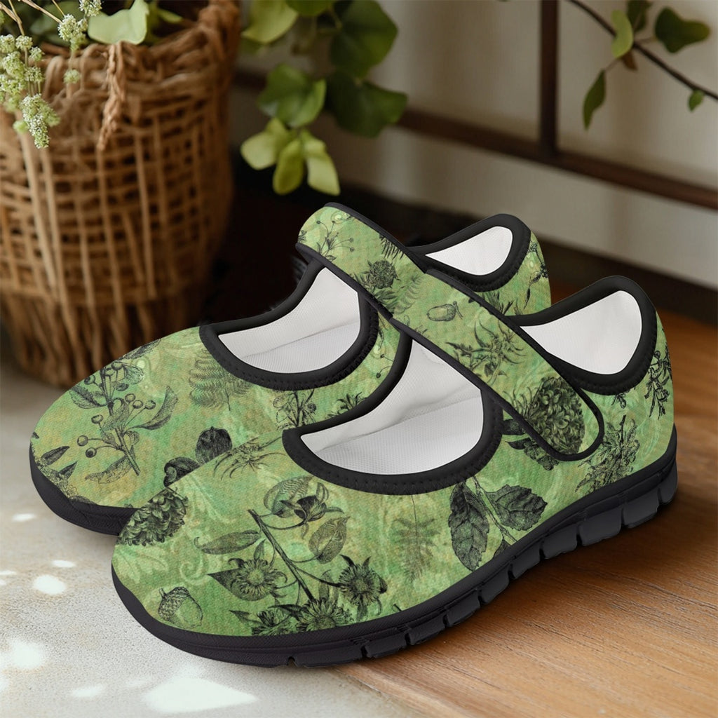 Vintage Botanical - Mary Jane Shoes