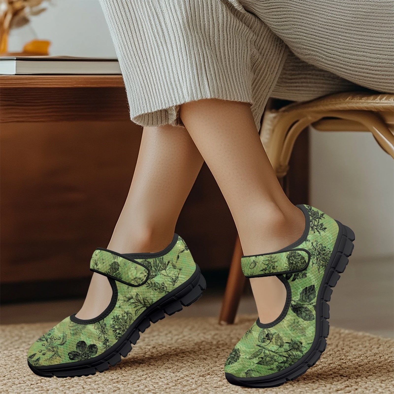 Vintage Botanical - Mary Jane Shoes