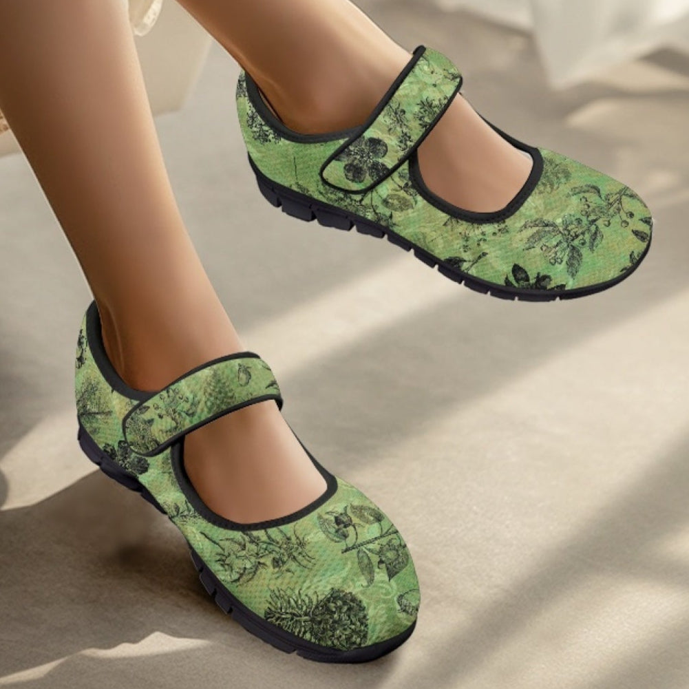 Vintage Botanical - Mary Jane Shoes