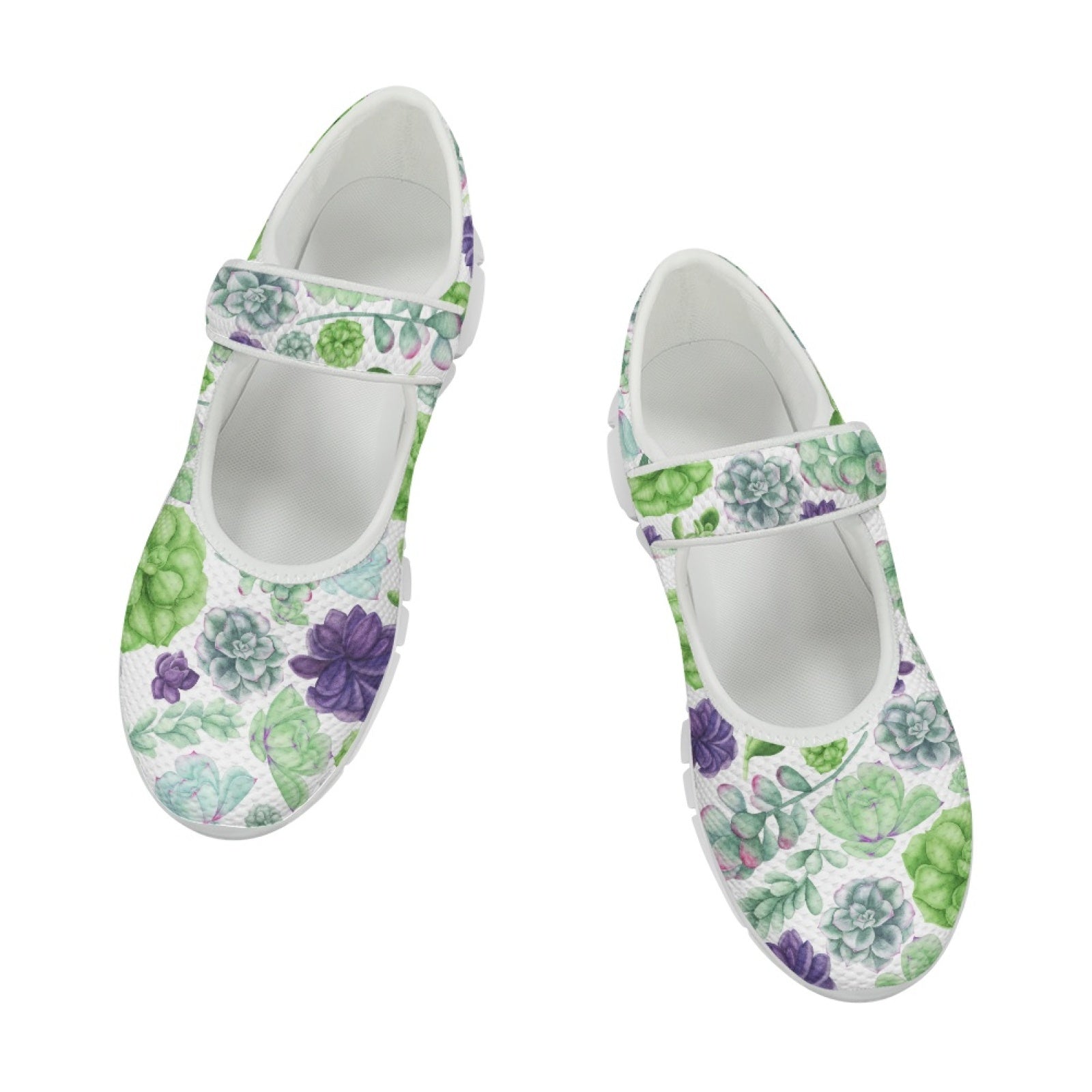Succulents - Mary Jane Shoes