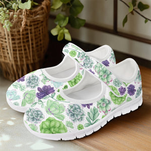 Succulents - Mary Jane Shoes