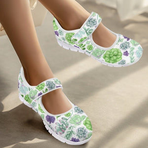 Succulents - Mary Jane Shoes