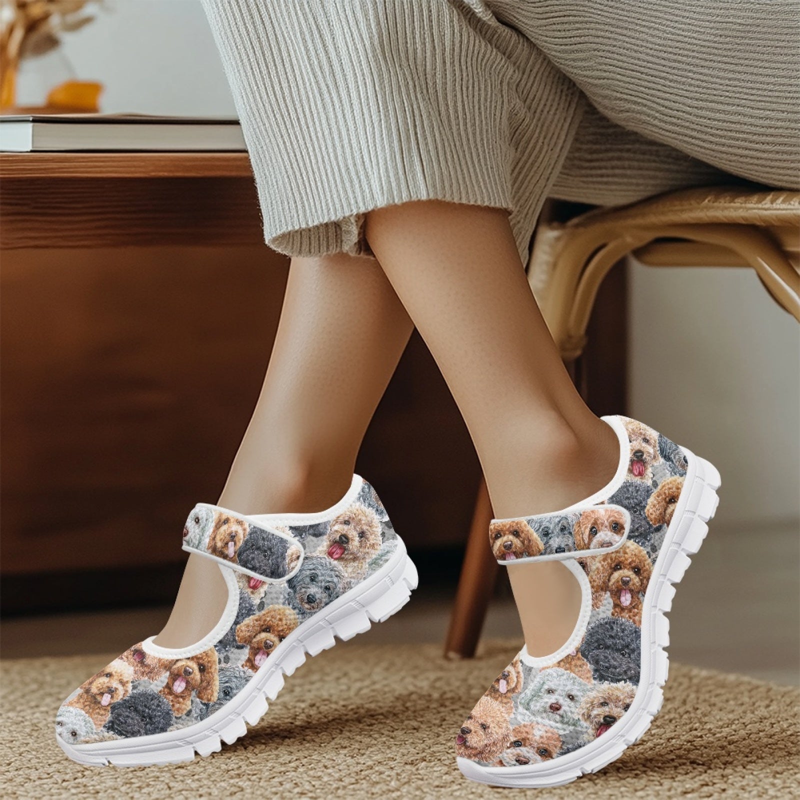 Poodle - Mary Jane Shoes