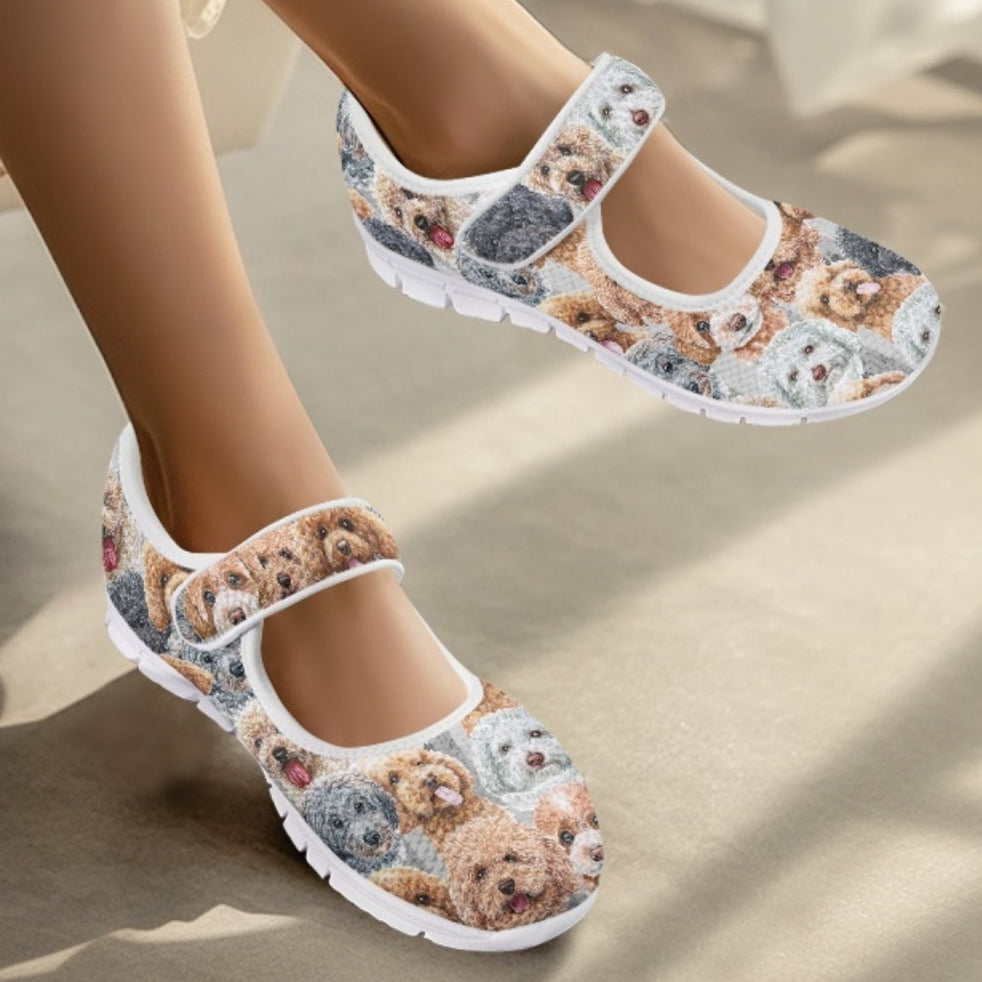 Poodle - Mary Jane Shoes