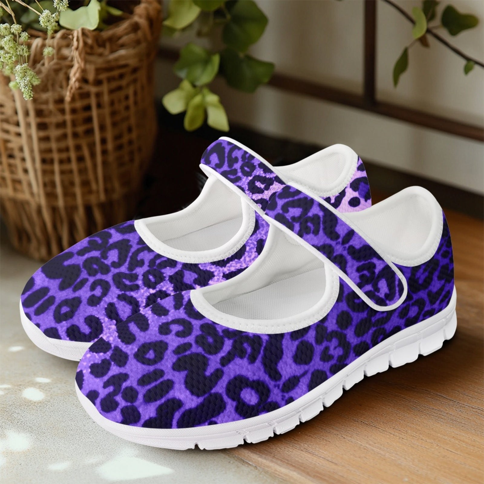 Leopard Purple - Mary Jane Shoes