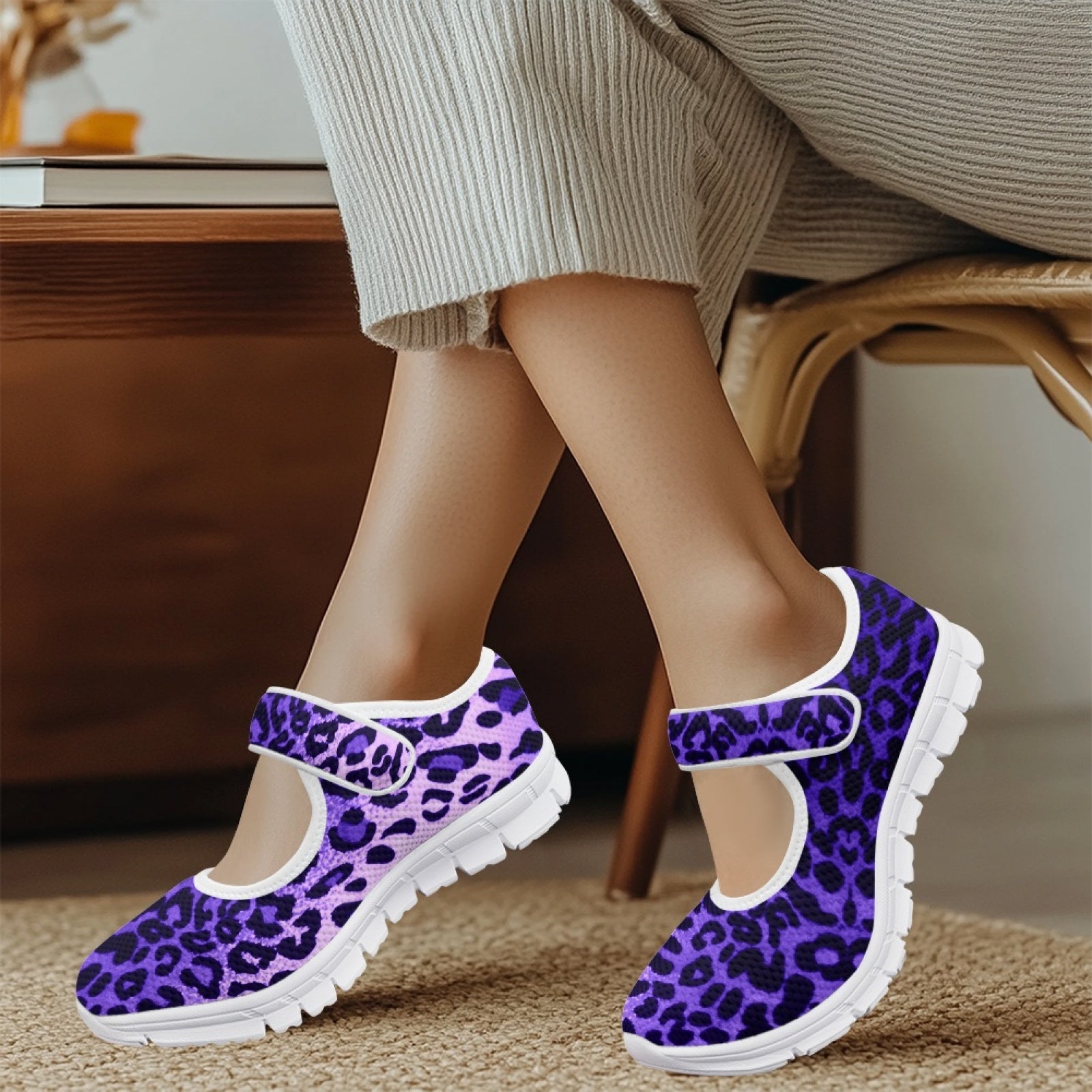 Leopard Purple - Mary Jane Shoes