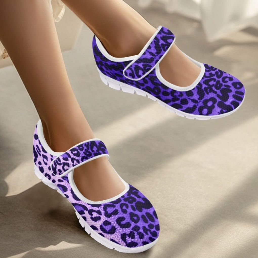 Leopard Purple - Mary Jane Shoes