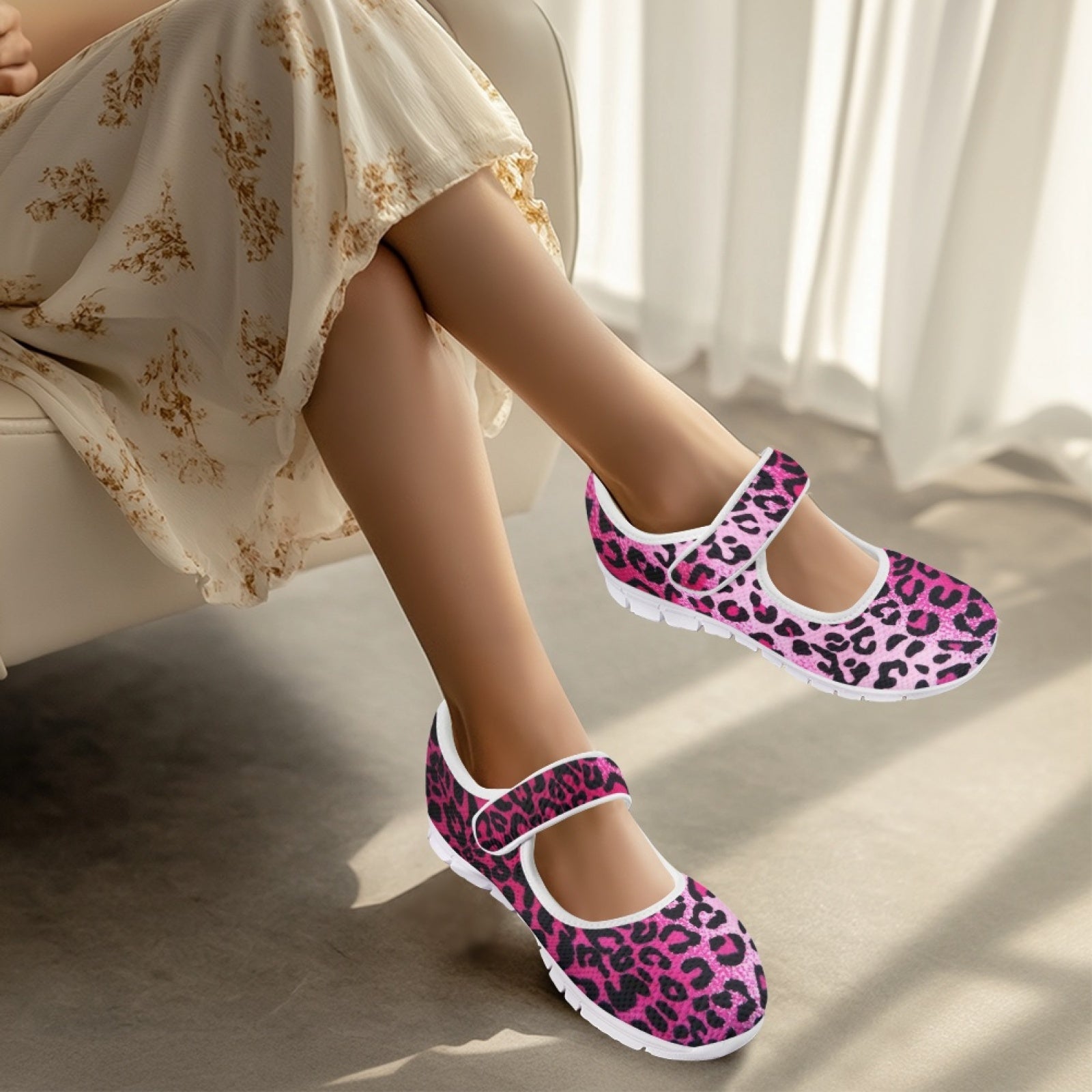 Leopard Pink - Mary Jane Shoes