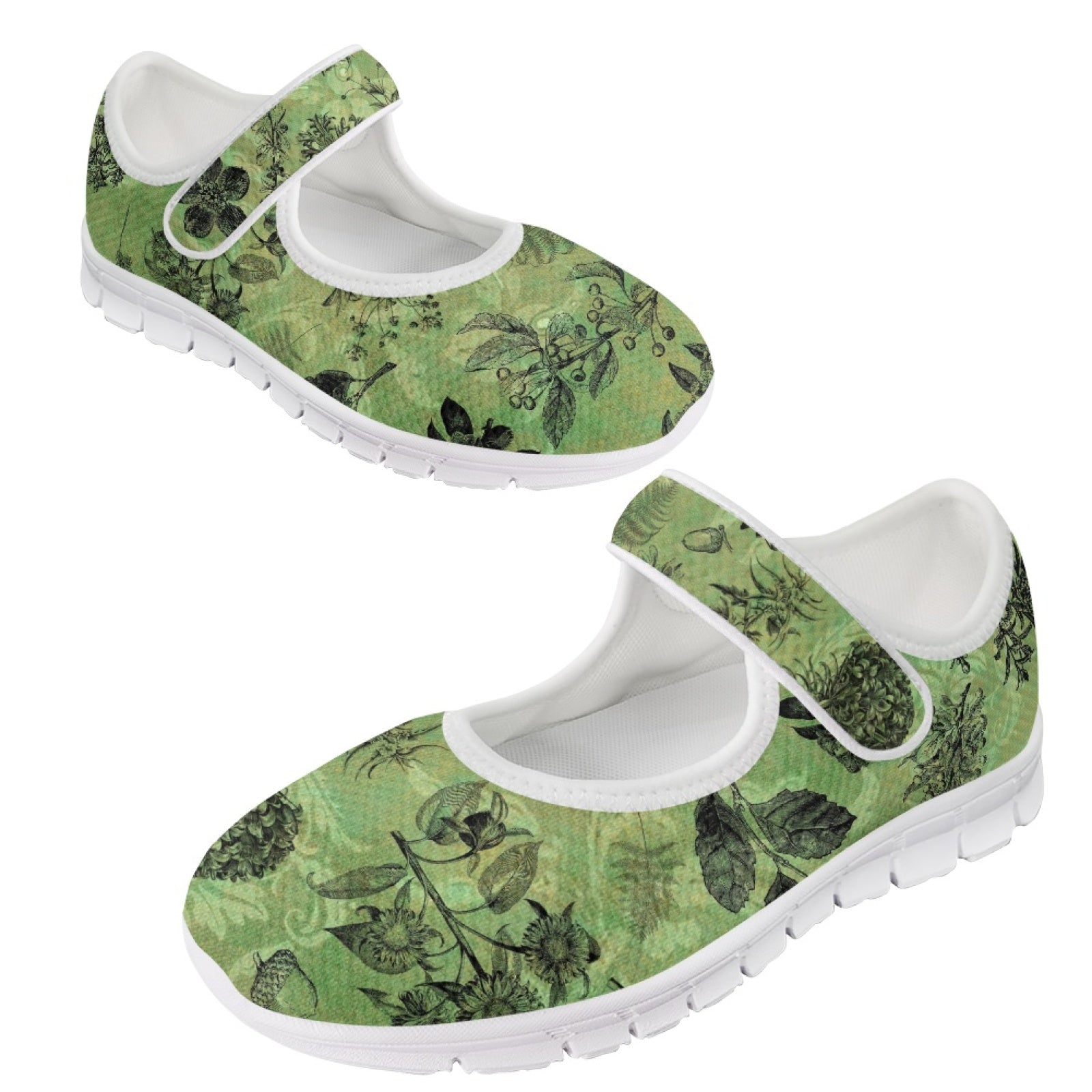 Vintage Botanical - Mary Jane Shoes
