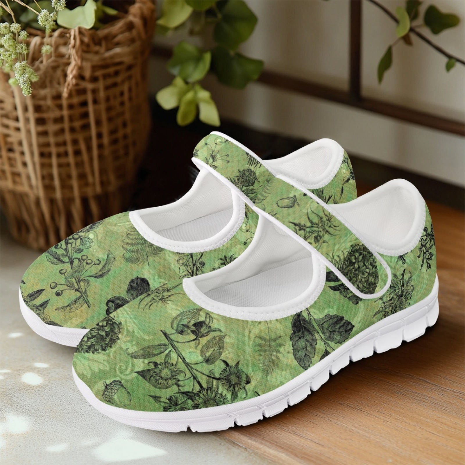 Vintage Botanical - Mary Jane Shoes