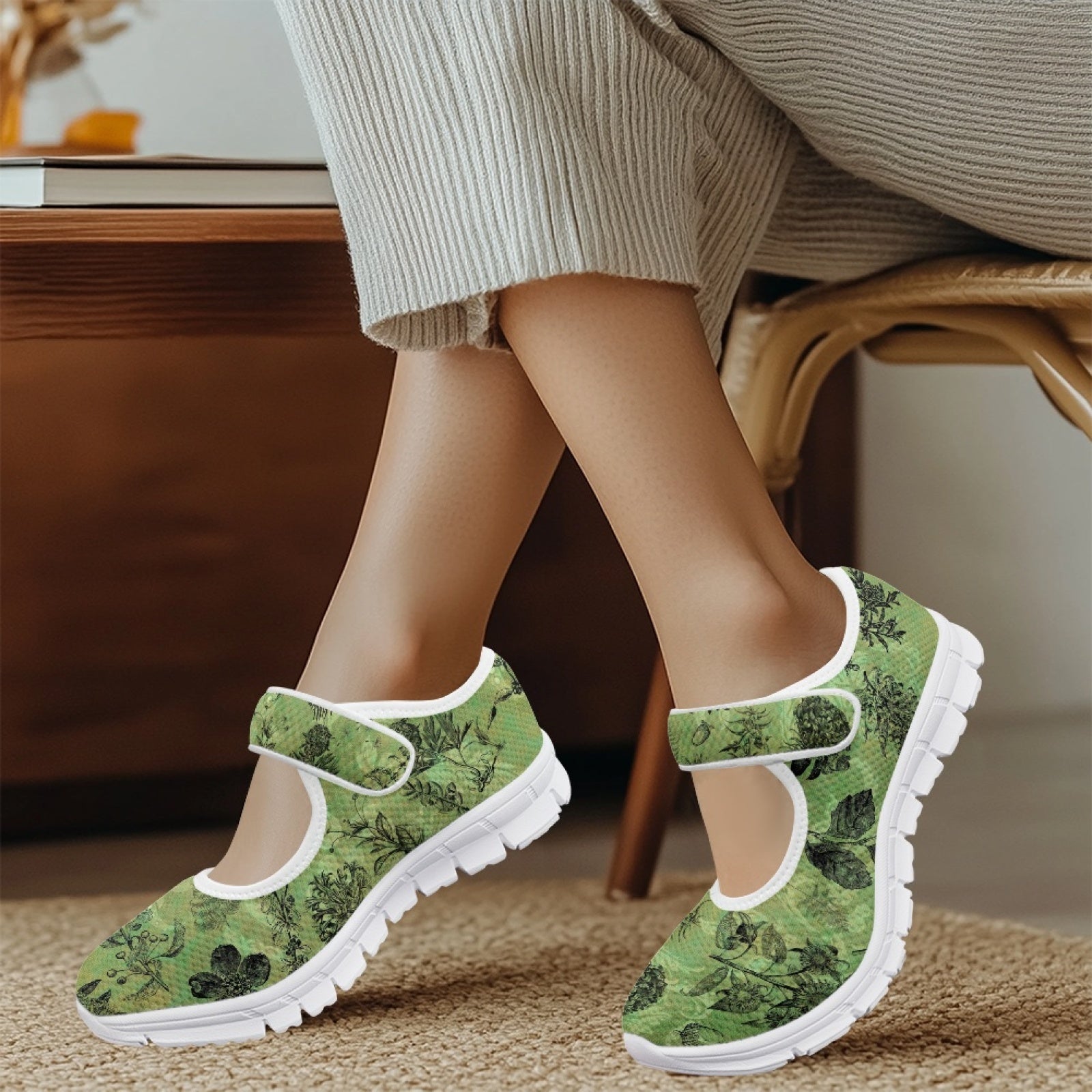 Vintage Botanical - Mary Jane Shoes