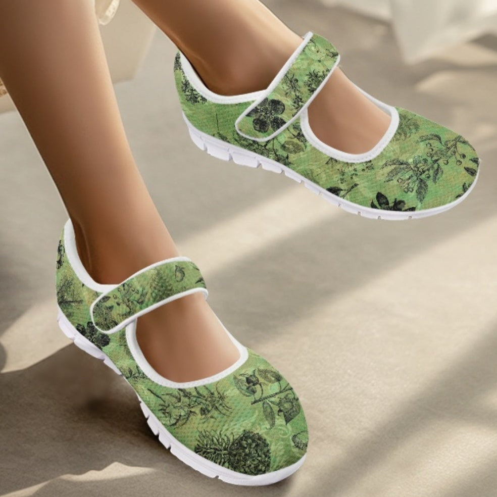 Vintage Botanical - Mary Jane Shoes