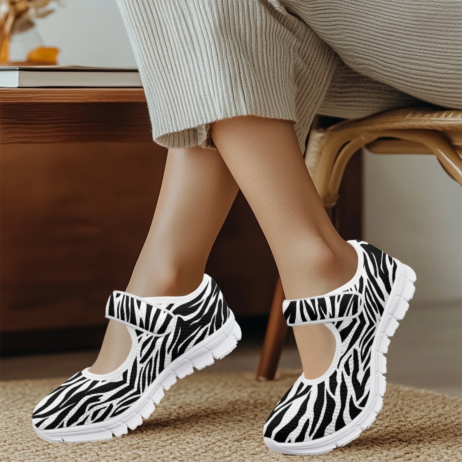 Zebra - Mary Jane Shoes