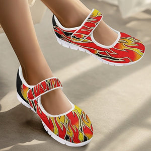 Flames - Mary Jane Shoes