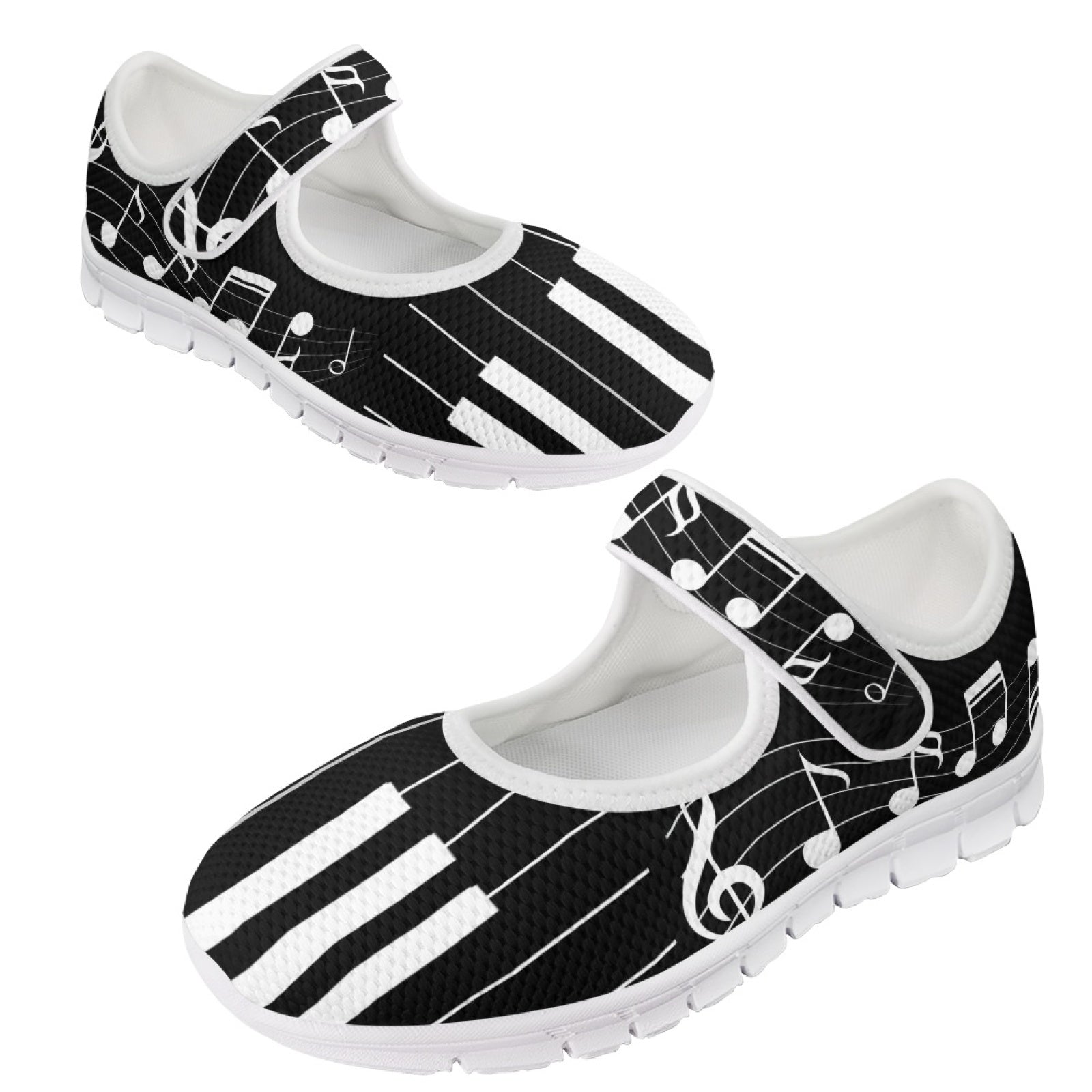 Music Notes Black - Mary Jane Shoes