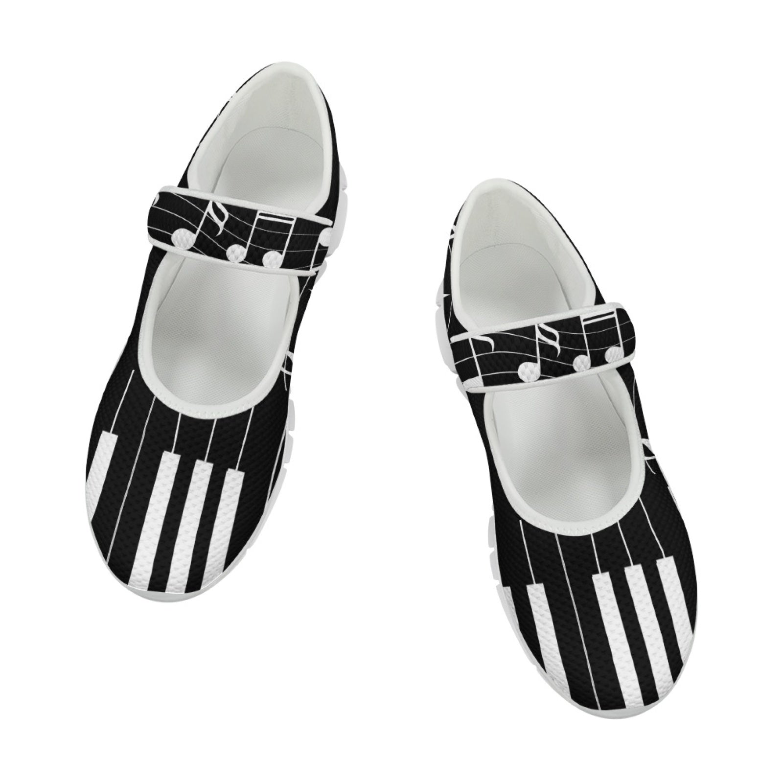 Music Notes Black - Mary Jane Shoes