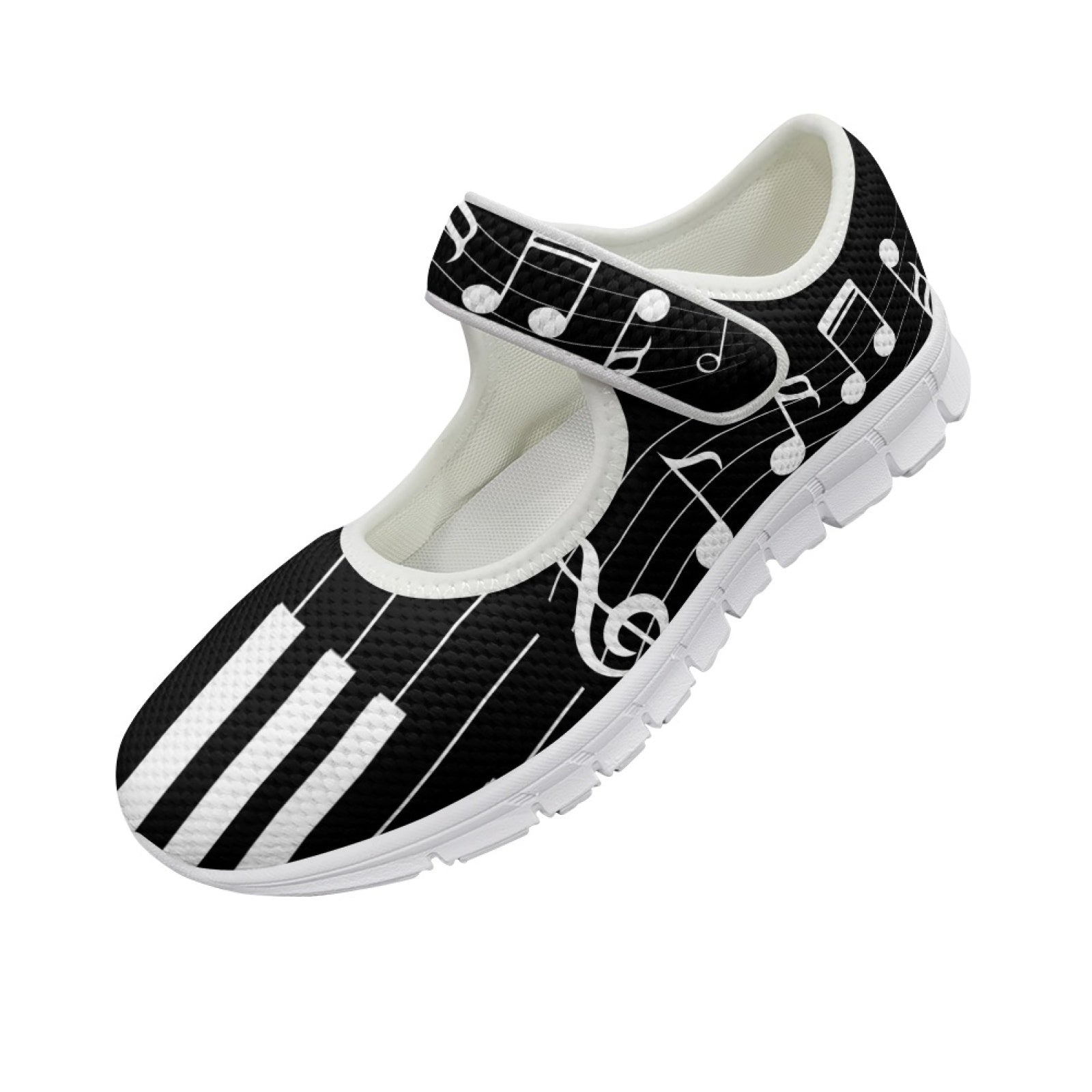 Music Notes Black - Mary Jane Shoes