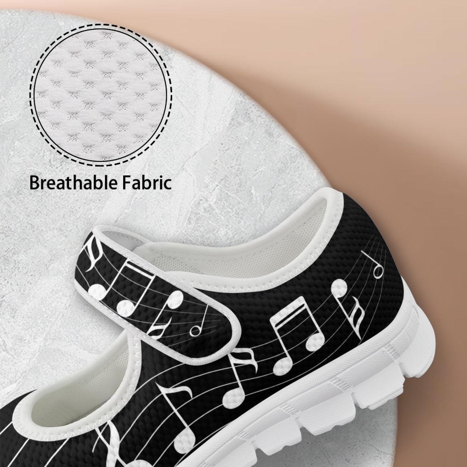 Music Notes Black - Mary Jane Shoes