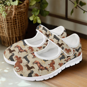 Dachshund - Mary Jane Shoes